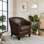 Fauteuil club en cuir