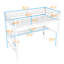 Lit mezzanine avec bureau, USB et lumière DEL-115607509