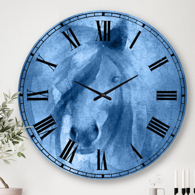 Farmhouse Horse V - Horloge murale Farmhouse