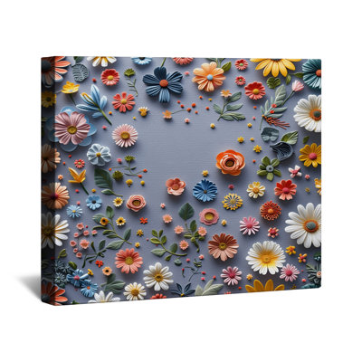 Papier peint floral sur toile - Décoration murale nature en plusieurs tailles