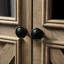 Buffet 2 portes pour bar à café, grand - gris délavé, style rétro et armoire de rangement à 2 portes avec option de rangement. Buffet de salle à manger. Style avec surface facile