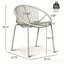 Ensemble de salle à manger d'extérieur moderne 7 pièces avec chaises empilables et table en bois d'acacia durable-429242988
