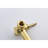 Wall Mounted Bathroom Faucet In Golden - To Chemicals Solid Brass Brushed Gold Electroplating-121628782