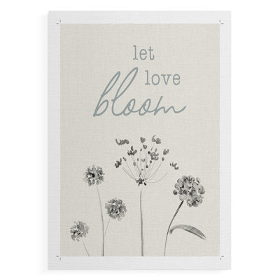 Let Love Bloom -Canvas Print Only - NOT FRAMED