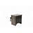 Soma 24 Inch Rustic 2 Drawer Nightstand, Sleek Metal Bar Handles-2085420036