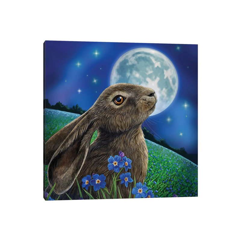 Moon Gazer by Lisa Parker - Wrapped Canvas Gallery-Wrapped Canvas Giclée, 45.72 cm H x 45.72 cm W