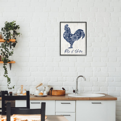 Impression florale de coq floral Rise & Shine, conception par Annie Lapoint