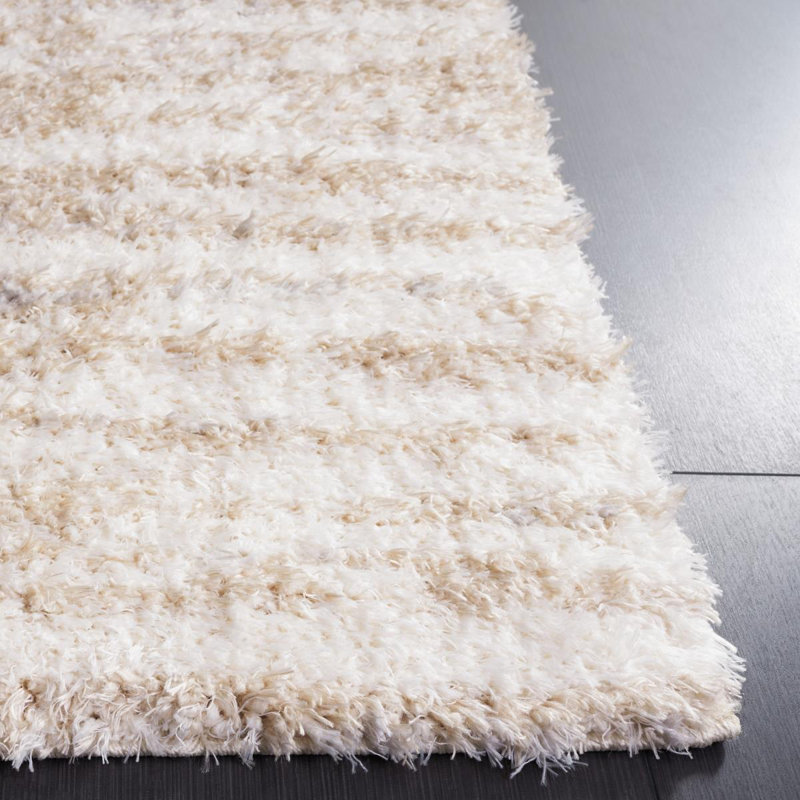 Aneta Machine Woven Beige/Ivory Rug, Rectangle 91 x 152cm