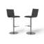 Zahra Swivel Upholstered and Faux Leather Adjustable Height Bar Stool-42253271