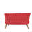 Modern 2-Seat Sofa, Tile Red, 55.1 x 31.5 x 27.9 inches | Solid Wood Frame, 100% Polyester Fabric, Easy Clean | 32 DNS Foam for Comfort, Stylish Design for Living Room, Hotel & Southwestern Décor-111815260