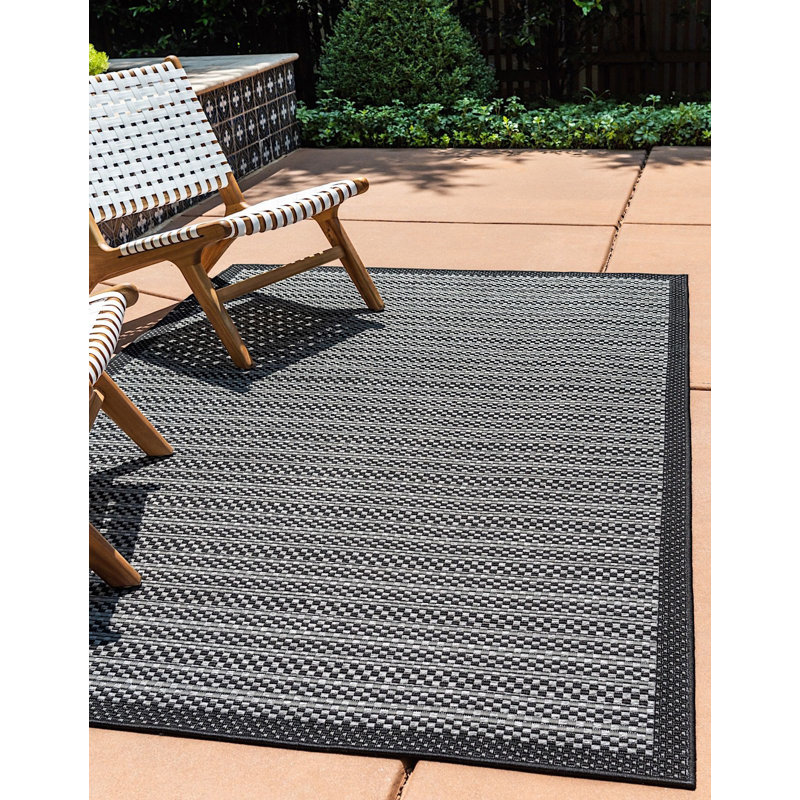 Tapis d'extérieur couleur gris anthracite, Rectangle 8 p x 11 pi 4 po