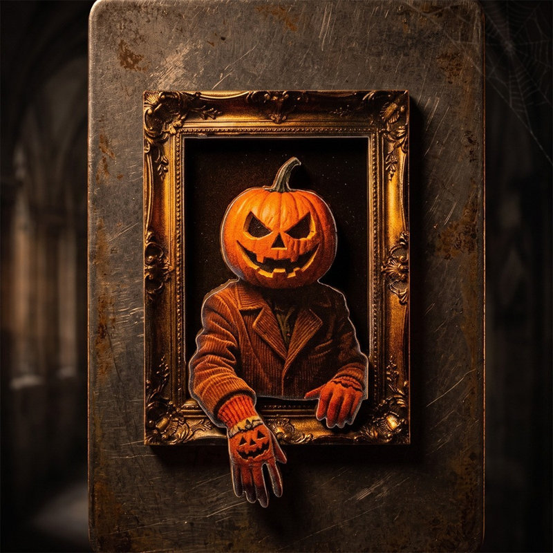Décorations d'Halloween Aimants magnétiques pour réfrigérateur sur le thème de l'Halloween, A