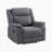 Solida 39.5" Modern & Contemporary Polished Microfiber Reclining Chair with Contrast Piping & Tab Pull Reclining-1648644332