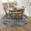 Tapis noir tissé à la machine Reme-780214860