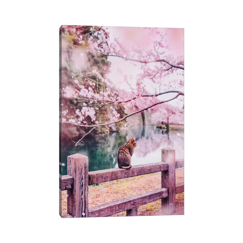 «Tender And Pink» - Imprimé, H 12 po x l 8 po x P 0,75 po, Toile tendue, Pas de tapis