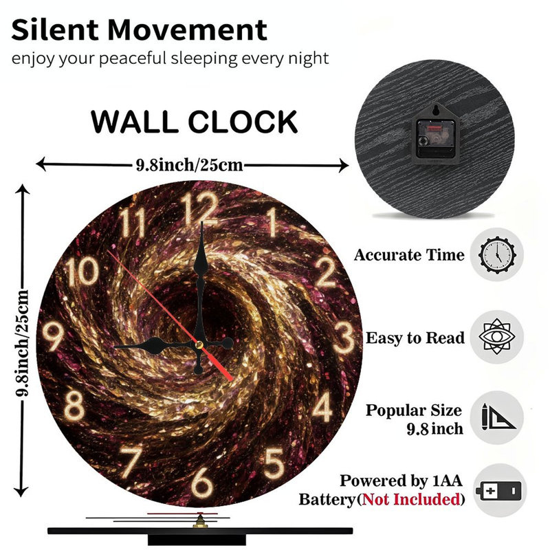 Cadran de l'horloge Sparkling Galaxy