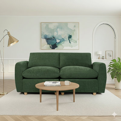 Canapé 70 places en chenille moderne 70,86 ", causeuse compacte pour appartement et salon