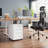 3 Drawer File Cabinet, Mobile File Cabinet with Lock on Wheels, Letter/Legal Size, Fully Assembled.-61886317