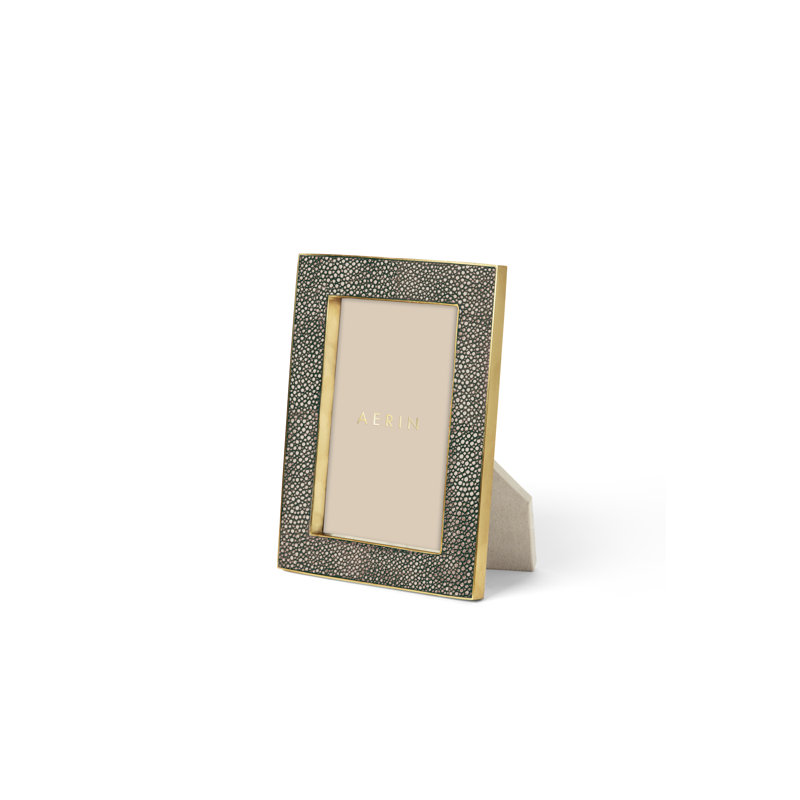 Cadre galuchat classique 8 x 10, 8 po x 10 po, Chocolat