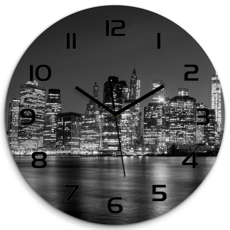 Jodh Glass Wall Clock