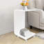 Table d'appoint mobile en acrylique pour table d'appoint en forme de C-1726855652