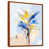 Toile avec cadre flottant brun