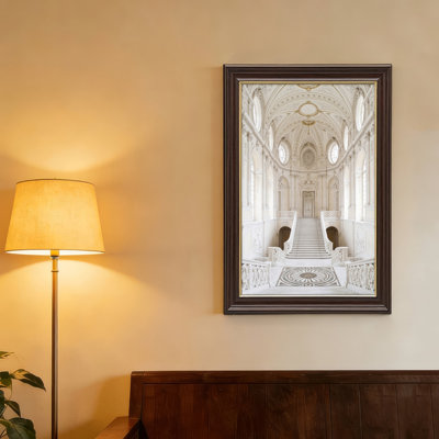 Antique Gold Framed，Canvas Wall Art for Living Room, Bedroom, Office or Entryway – Decorative Wall Decor with Grand Hall