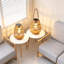 Lanterne solaire extérieure imperméable, grandes lanternes en rotin décoratives lumineuses Boho avec poignée, suspension rustique ou lampe de table pour clôture