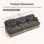 Canapé 3 places en chenille Comfy-1643017428
