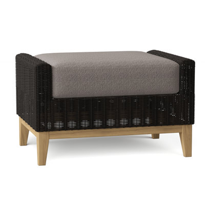 Frances Outdoor Teak Ottoman