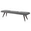 Banc en tissu gris anthracite Preslee