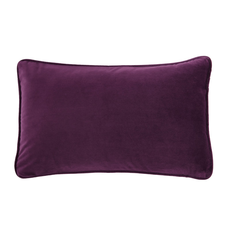 Chanasya Solid Color Velvet Decorative Throw Pillow Cover, Plum