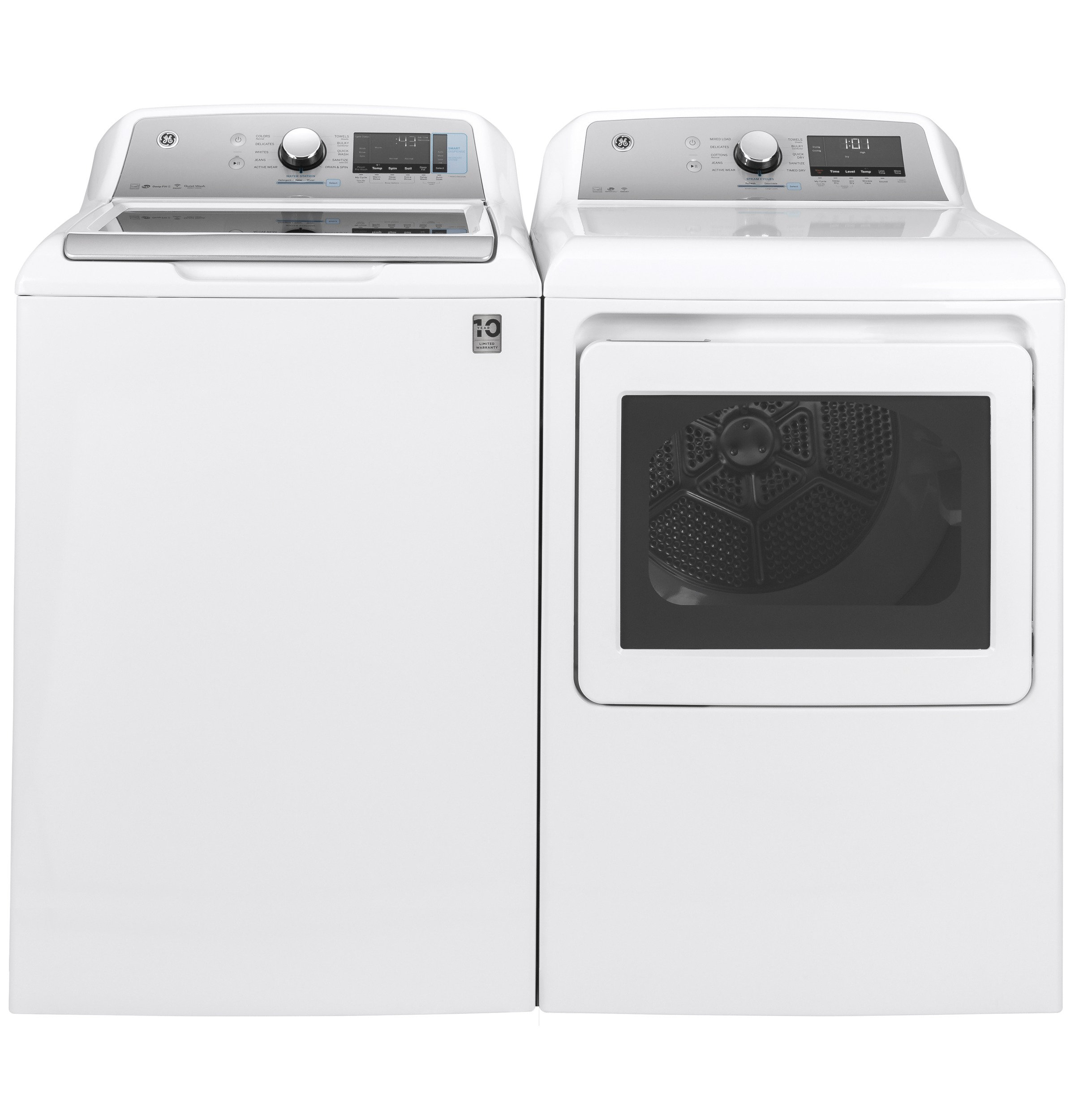 GE Appliances Smart 5 Cu. Ft. Top Load Washer and 7.4 Cu. Ft. Gas Dryer & Reviews Wayfair