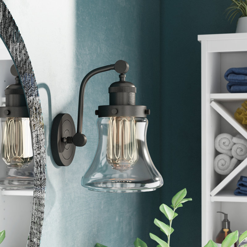 Edda Armed Sconce, Brushed Brass