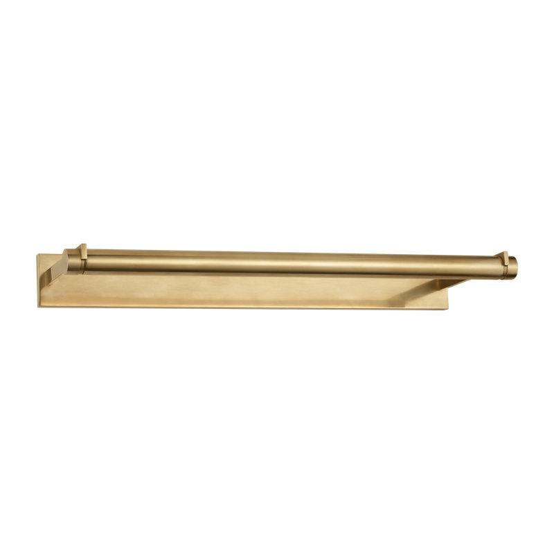 Katan Dimmable LED Wall Mount Picture Light, 2.8" H x 24" W x 8.3" D, Hand-Rubbed Antique Brass