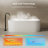 MonBlari 67" X 29" Solid Surface Free standing Soaking Bathtub with Overflow and Pop-up Drain For Bathroom-120904046