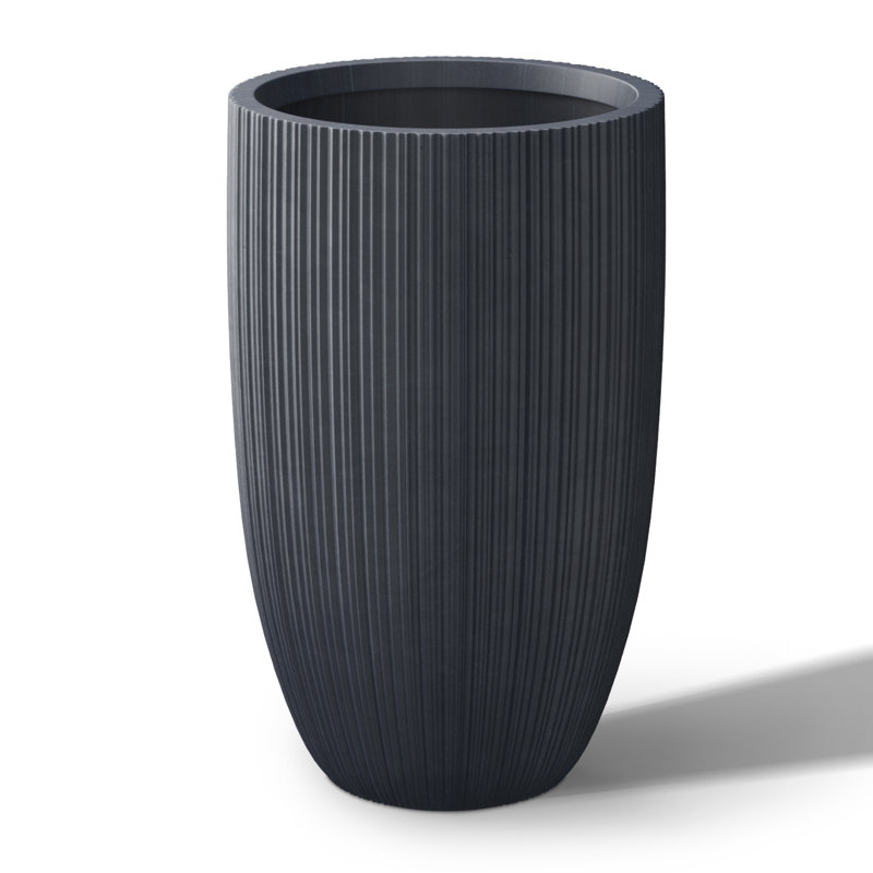 Derron Handmade Pot Planter, Granite Gray