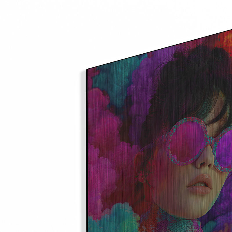  «Neon Pop 3» par Ann Klee, art mural en métal, 16 po x 24 po, H 24 po x l 16 po