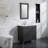 Duccia 31.89'' Single Bathroom Vanity with Poly Marble Top with Mirror-1296623911