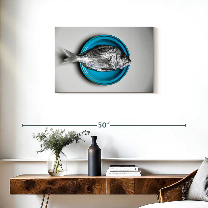Yarlin Plate Of Fish, 20" H x 30" W