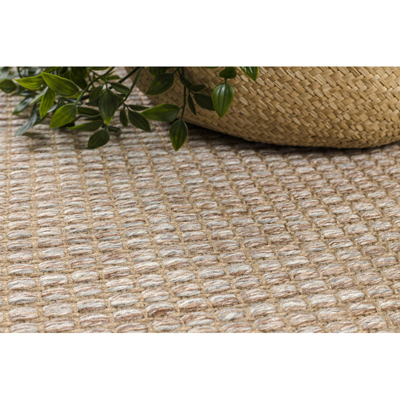 Highfill Jute / Sisal Flatweave Area Rug, Rectangular 60 x 100cm