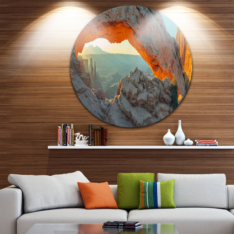 Mesa Arch Canyon lands Utah Park, reproduction de photo sur métal, H 36 po x l 36 po x P 1 po