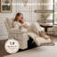 Fauteuil inclinable électrique Anabella de 99 cm de large avec ports de chargement USB et Type-C, capacité de charge de 181 kg