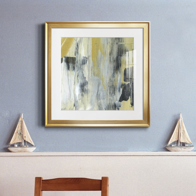 Alder Creek IV - reproduction de peinture encadrée, H 26,5 po x l 26,5 po x P 1,5 po, Papier encadré doré