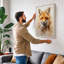 Fox In Watercolour Boho - Print-136725806-136725810