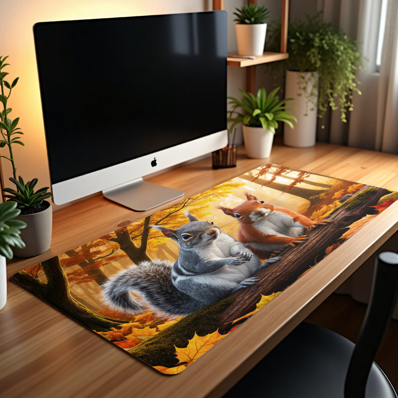 Polyester Desk Pad, 14.4x12.1