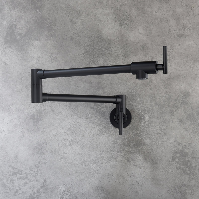 Pot Filler Faucet Wall Mount, Matte Black