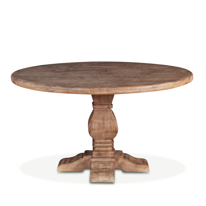 Lyons Round Solid Wood Dining Table, 48" W x 48" L