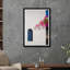 Pink Bougainvillea Blue Window Print by Tim Klein