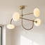 Annalysa Glass Semi Flush Mount